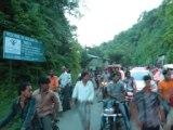 The minister’s supporter bike riders too were refused entry.