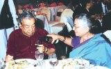 Dr. Verghese Kurien with his wife Molly at a awards functions  in 2001.