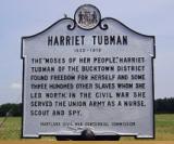 Harriet Tubman’s memorial plaque