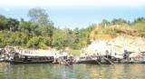 Reaching the bank of Barak Valley river by boats for ascent to the holy shrine