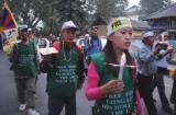 Tibetan’s voicing themselves in a rally