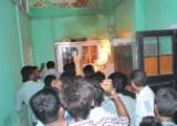 Members of AASU storming the Health department of Mangaldai civil hospital.