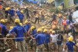 Rescue operations during the landslip in Aizawl in May 2013