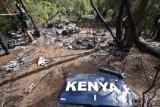 The site of the helicopter crash near Nairobi