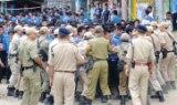 Students take part in one of the numerous agitation programmes in Manipur