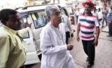 Manik Sarkar celebrating victory