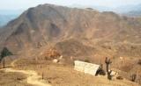 The denuded hills of Longwa village