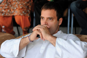 A troubled Rahul Gandhi