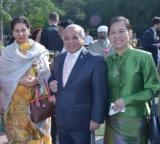 Jittima & Chali Manityakul  with Mrs. Preneet Kaur at the Thai National Day celebration in New Delhi.