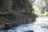 River Nyamjang-Chu - Notice the old route to Tibet