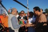 The holy relics being handed over in Arunachal Pradesh