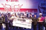 Underground Authority receiving the winners amount of ` 10 lakhs