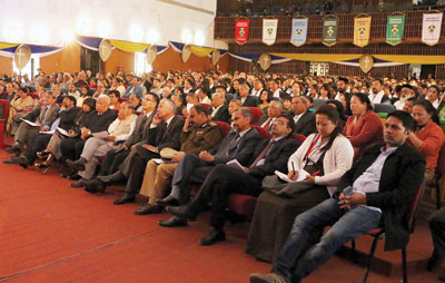 A section of the audience at the 6th convocation ceremony of MLCU