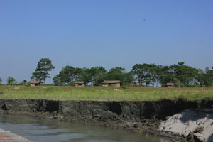 Land in Majuli continues to shrink because of erosion