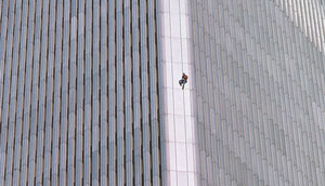 George Willig climbing the building