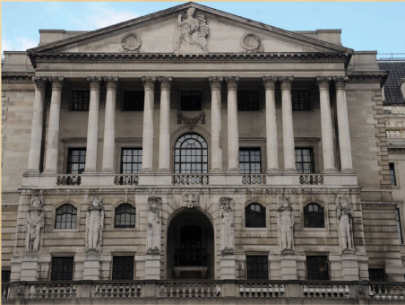 Bank of England, Threadneedle Street, London.