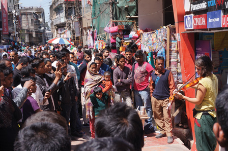 Busking in Shillong